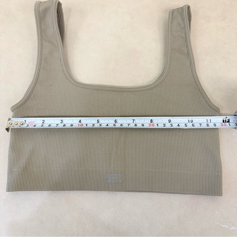 Set Active Ribbed Sports Bra Size Small - Picture 4 of 4